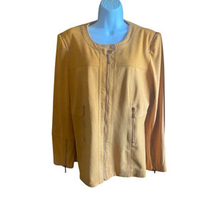 Women's “Lena Gabrielle” Color Yellow(Mustard) Blazer‎ Jacket Size 12